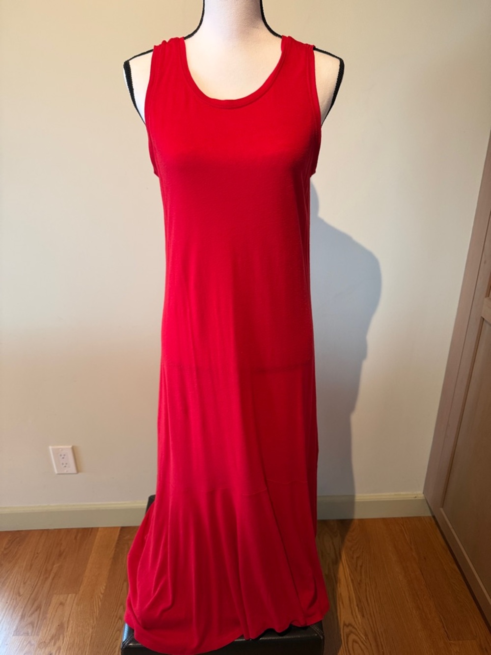 Nic and Zoe Red Sleeveless Maxi Dress - Classic Scoop Neck